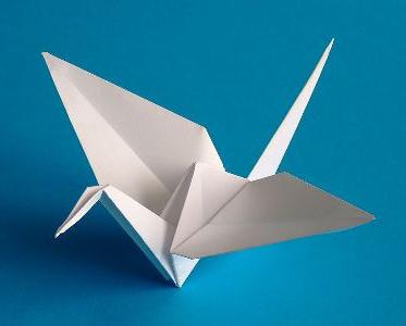 كيفية جعل طائر من الورق؟ رافعة السعادة